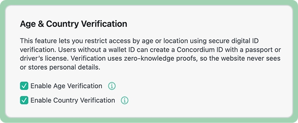 aesirx cmp age and country verification