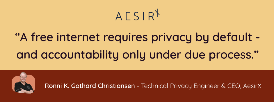 a free internet requires privacy by dèault